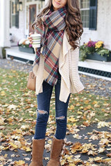 Plaid Blanket Scarf