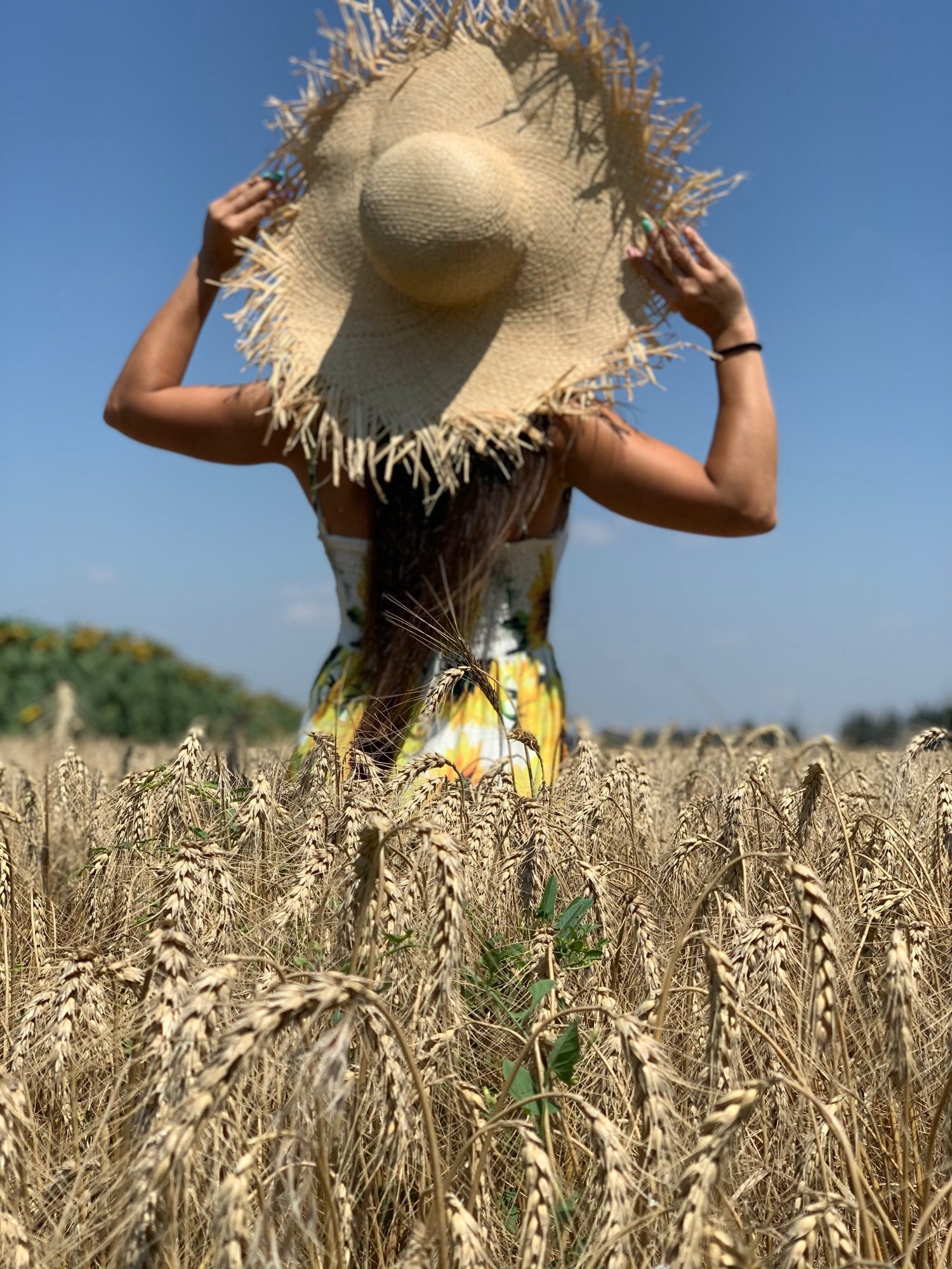 Boho Hat, Sun Hat, Beach Hat, Wide Brim Hat, Straw Hat, Beige Hawai