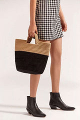 Boho Bag, Woven Straw Handbag, Tia Bag