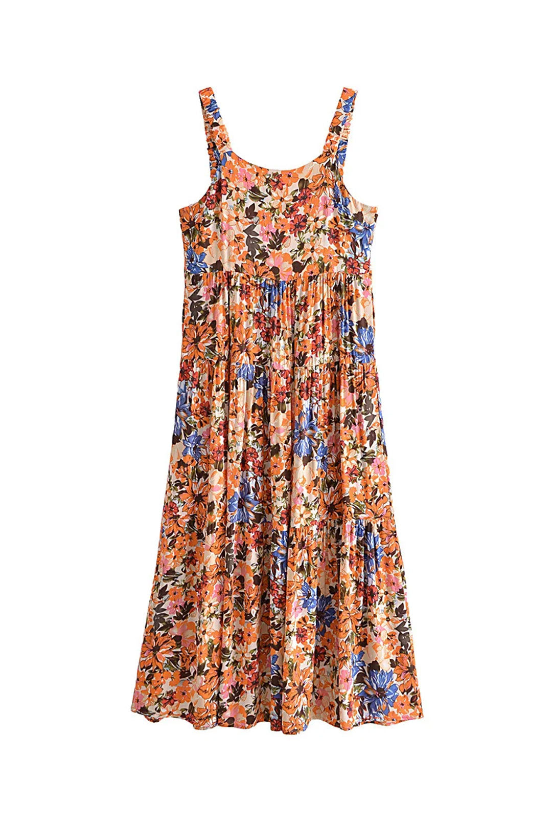 Maxi Dress - Boho Dress - Maxi Boho Sundress - Valentina Flower