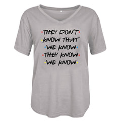 Loose V Neck Short Sleeve T Shirt Top