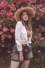 Boho Hat, Sun Hat, Beach Hat, Wide Brim Hat, Straw Hat, Sofia Black Ribbon