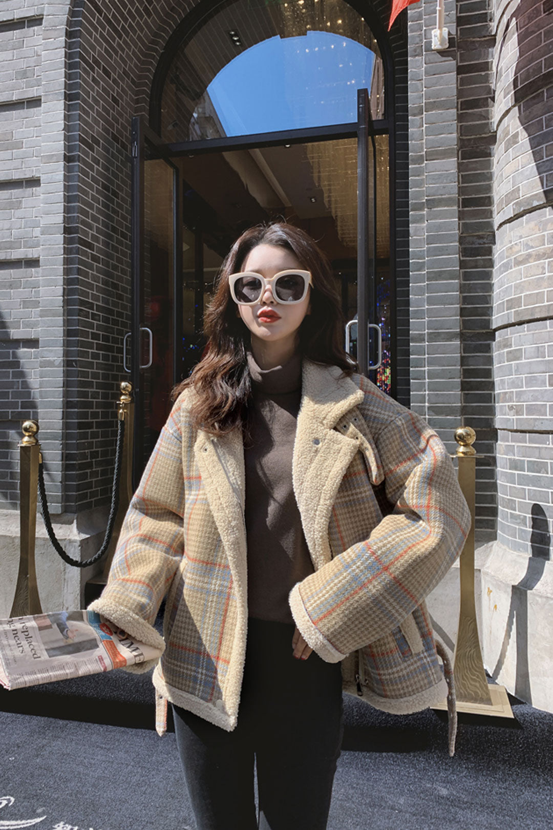 Boho Winter Coat, Fur Coat, Faux Fox Fur, Sachie