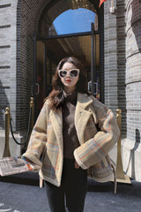 Boho Winter Coat, Fur Coat, Faux Fox Fur, Sachie