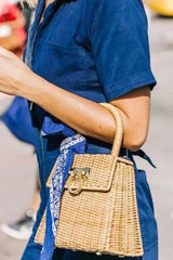 Boho Bag, Woven Straw Handbag, Vida Bag
