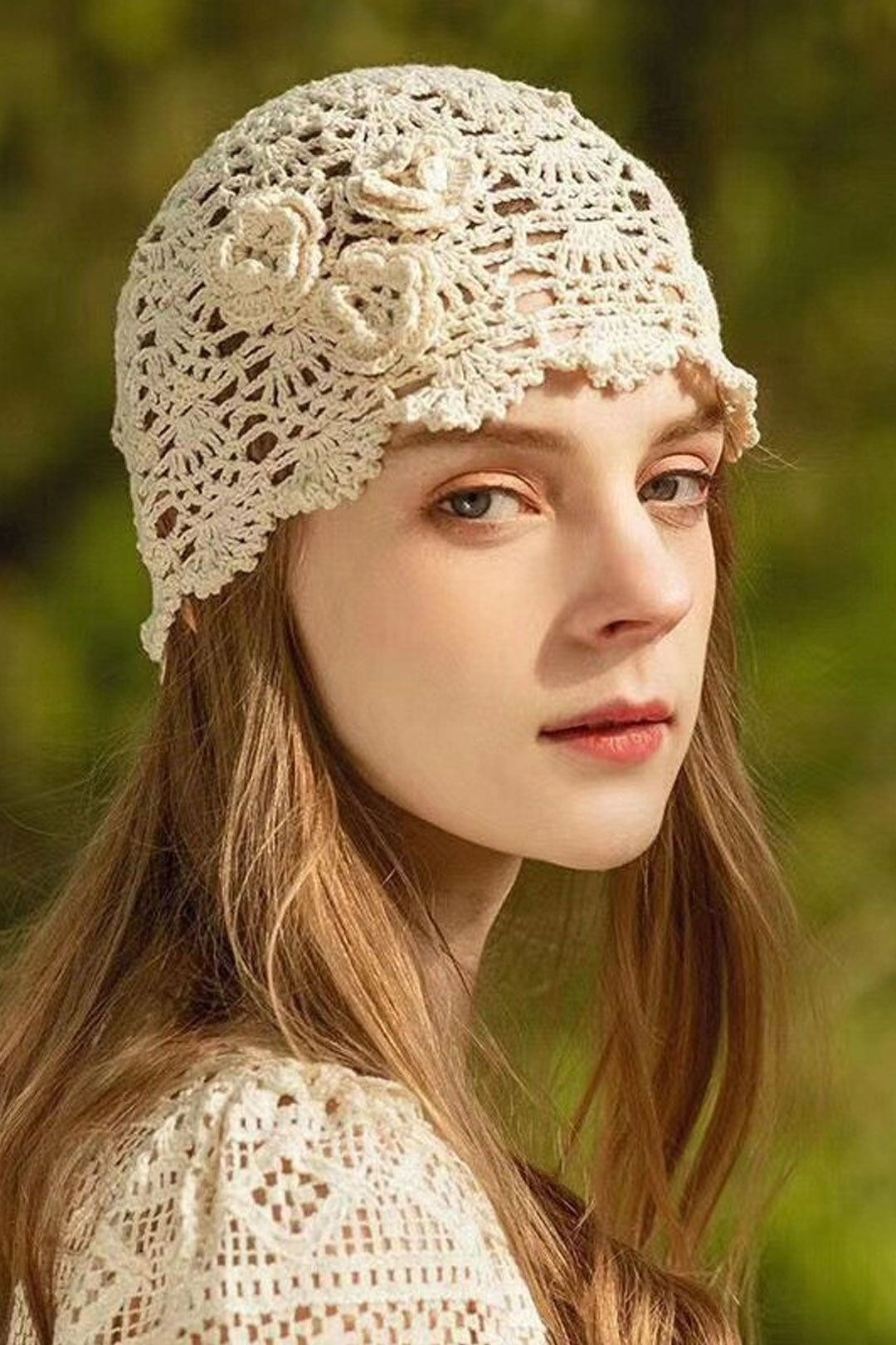 Boho Hat, Crochet Bucket Hat, Emmie Flower in Black, White, Yellow and Beige