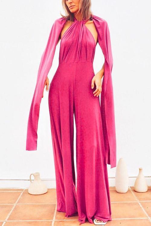 Cross Sleeveless Jumpsuit