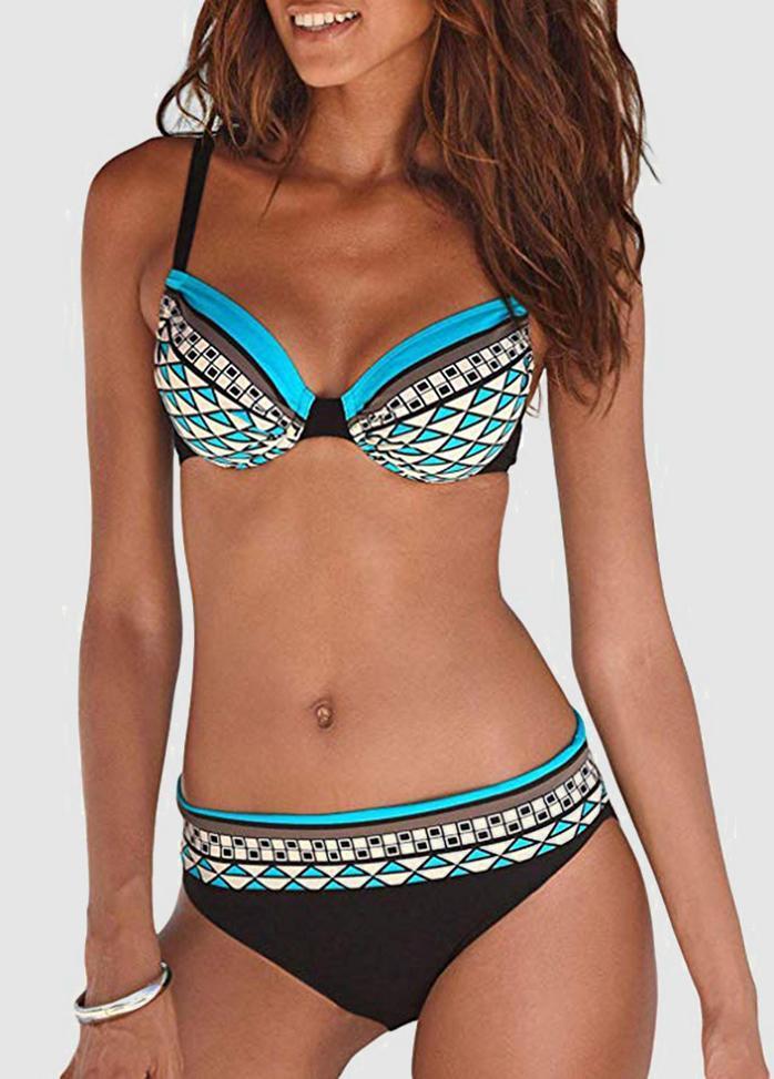 Geometric Printed Bikini Set