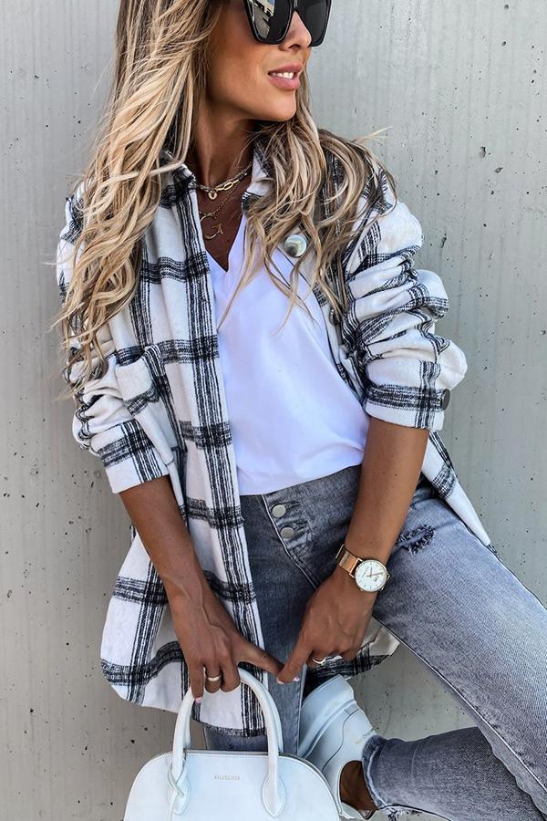 Everyday Contentment Plaid Shacket