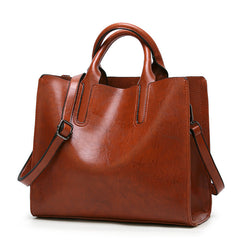 Women's Simple Portable Shoulder Leather Shoulder Bags