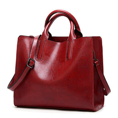 Women's Simple Portable Shoulder Leather Shoulder Bags