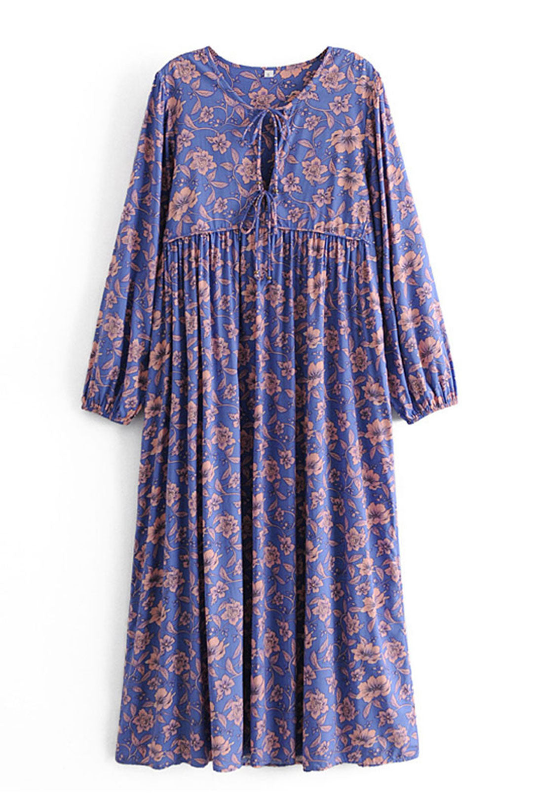 Gown Dress, Boho Maxi Dress, Loose Dress, Dwarf Purple Iris