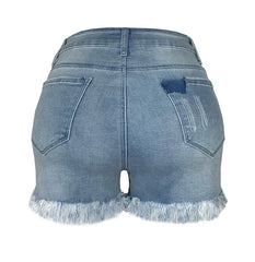 Mini Casual Cutt Off Ripped Denim Jean Shorts