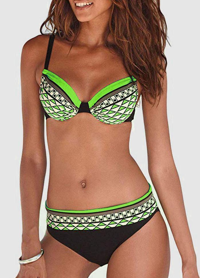 Geometric Printed Bikini Set