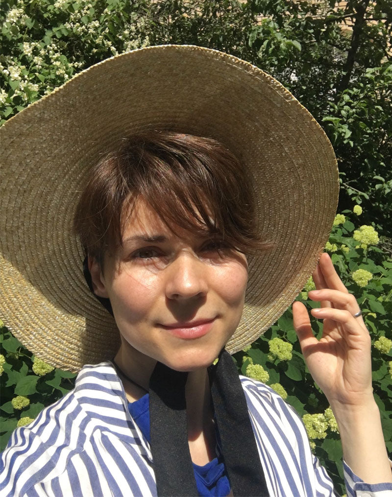 Boho Hat, Sun Hat, Beach Hat, Wide Brim Straw Hat 10 cm, Black and White Ribbon