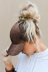 Sequin Mesh Baseball Cap