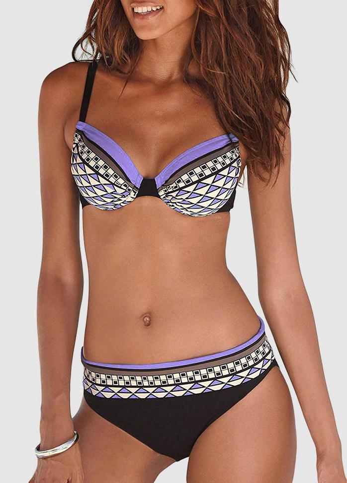 Geometric Printed Bikini Set