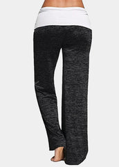 Lacing Patchwork Loose Pants