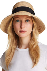 Boho Hat, Sun Hat, Beach Hat, Wide Brim Straw Hat, Emilia Vintage Hat