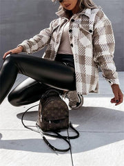 New Jersey Pocketed Plaid Jacket