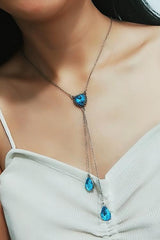 Sapphire Tassels Necklace