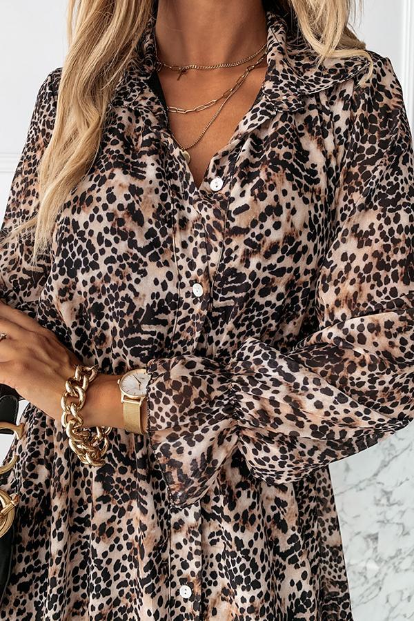 Deeply Devoted Leopard Mini Dress