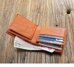 Retro Men's Short Leather Cowhide Trendy Soft Purse