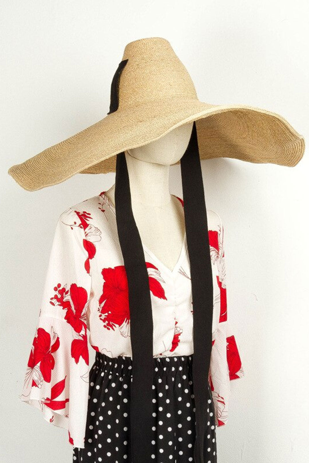Boho Hat, Vintage Sun Hat, Retro Raffia Hat, Lucia in Beige