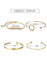 Round Beads Irregular Bracelet Set