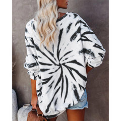 Round Neck Long Sleeve Off Shoulder Top