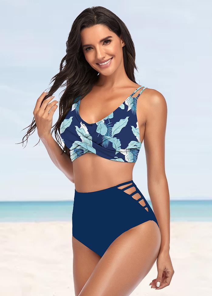 Double Straps Printed Bikini Set