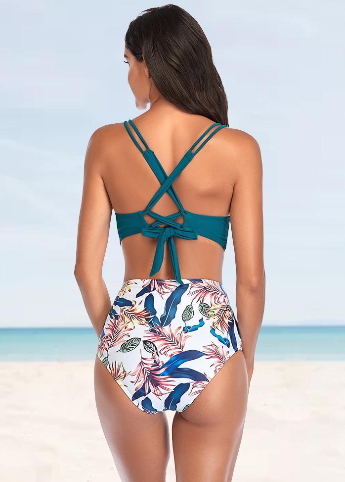 Double Straps Printed Bikini Set