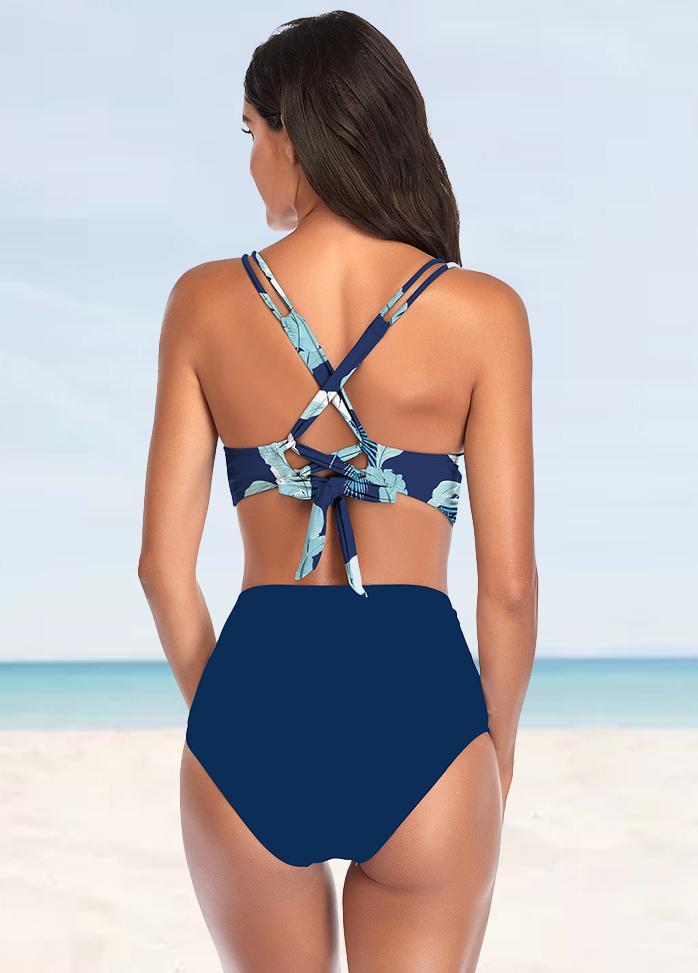 Double Straps Printed Bikini Set