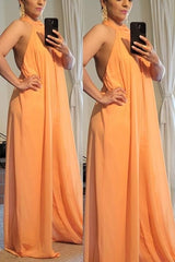 Halter Neck Backless Jumpsuits
