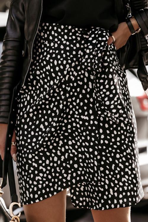 Leopard Print Knot Skirts