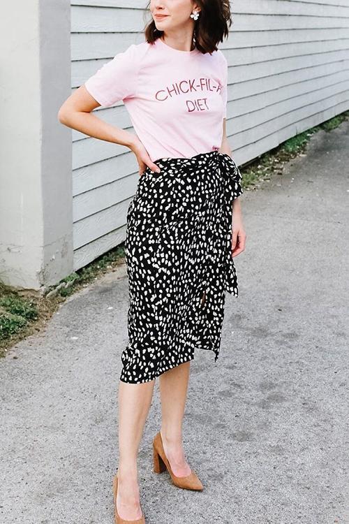 Leopard Print Knot Skirts