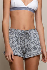 Ruffles Leopard Shorts