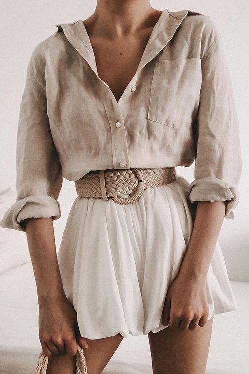 Elastic Waist Bud Shorts