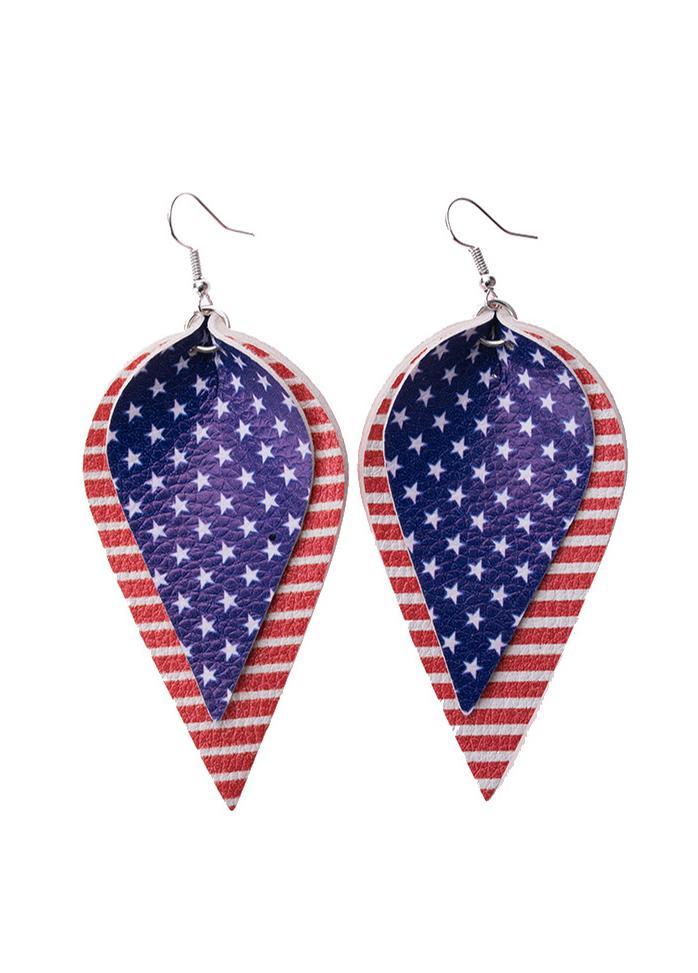 Cute American Flag Creativity Earrings