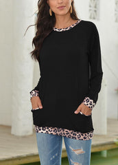 Casual Solid Color Long Sleeve T-shirt