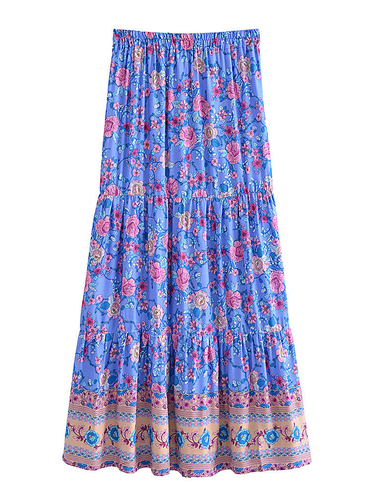 Boho Skirt, Hippie Skirts, Maxi Skirt, Elliana Green Kezia