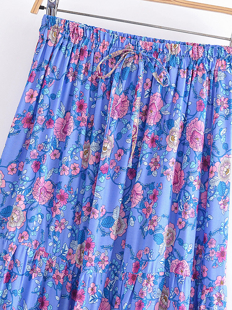 Boho Skirt, Hippie Skirts, Maxi Skirt, Elliana Green Kezia