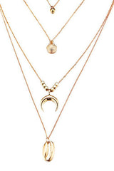 Px Horn Pendant Layer Necklace