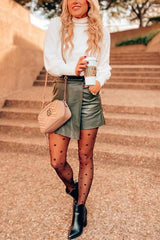 Dot Print Mesh Mesh Stockings