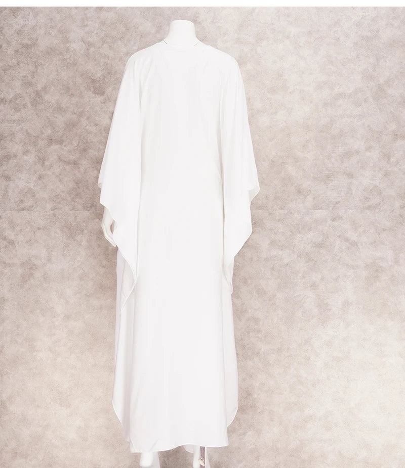 Boho Maxi Dress - Beach Dress, Kaftan Dress Tie White Harmony in 15 colors