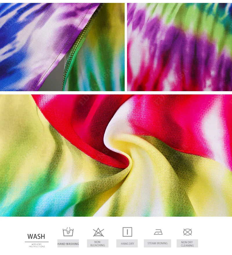 Boho Maxi Dress - Beach Dress, Kaftan Dress Danica Heart Tie Dye
