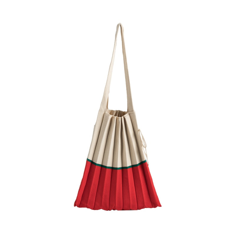 Boho Bag, Tote Bags,  Folded Knit Pleated Bags in 28 colors