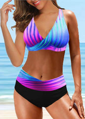 Gradient Printed Bikini Set
