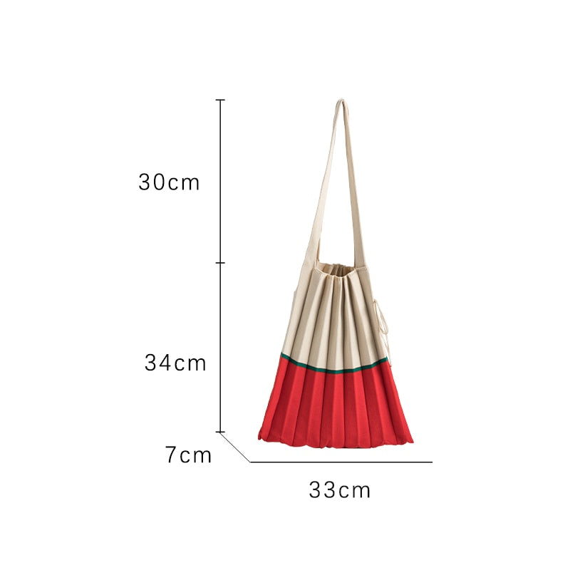 Boho Bag, Tote Bags,  Folded Knit Pleated Bags in 28 colors
