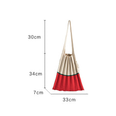 Boho Bag, Tote Bags,  Folded Knit Pleated Bags in 28 colors